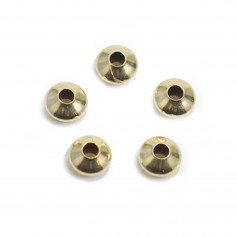 Rondelle bead 4.5x2.8mm, in gold filled x 2pcs