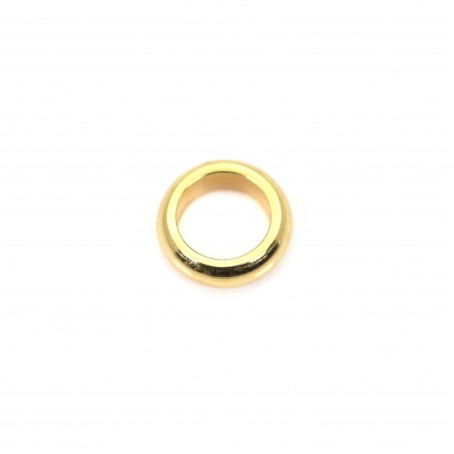 Rondella perlata 8 mm - Acciaio inox 304 placcato oro x 2 pezzi