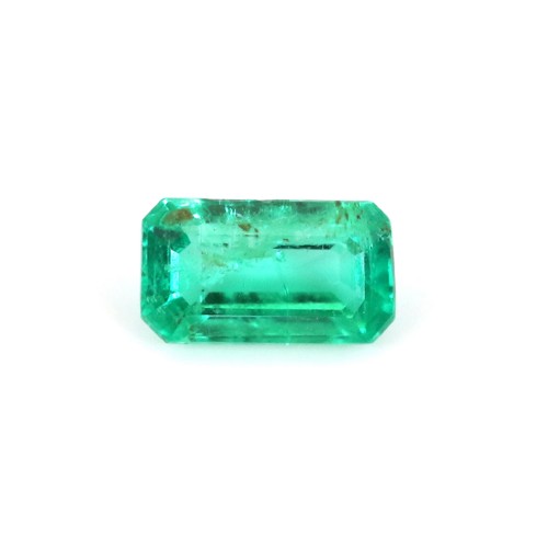 Smaragd zum Crimpen, rechteckiger Smaragdschliff 3-6 x 6-8mm x 1St
