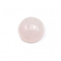 Cabochão redondo de quartzo rosa 10mm x 2pcs