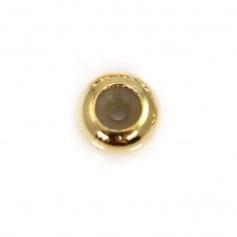 Stoppeur de forme ronde, en doré, de taille 5mm x 10pcs